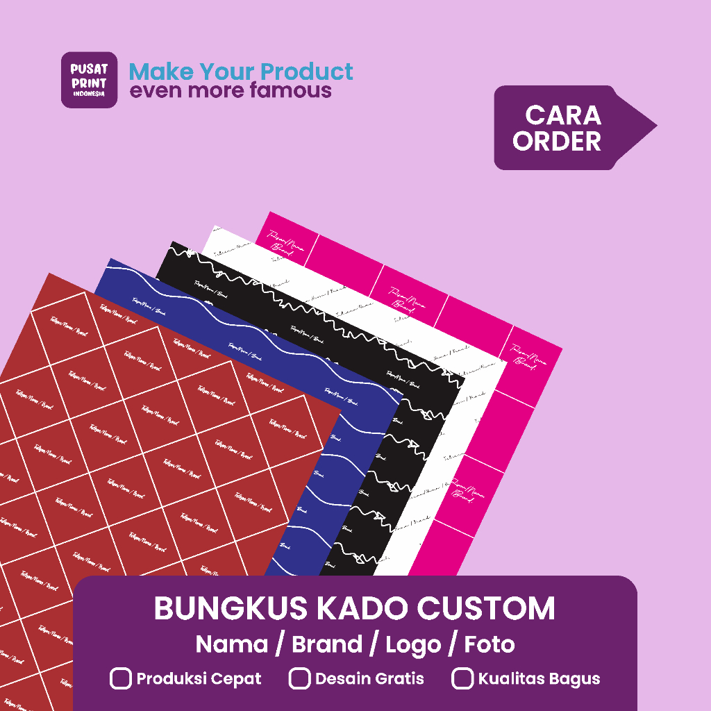 

Pusat Print Kertas Kado Custom, Bungkus Kado Nama Custom, logo, foto, Bungkus Kado BK03