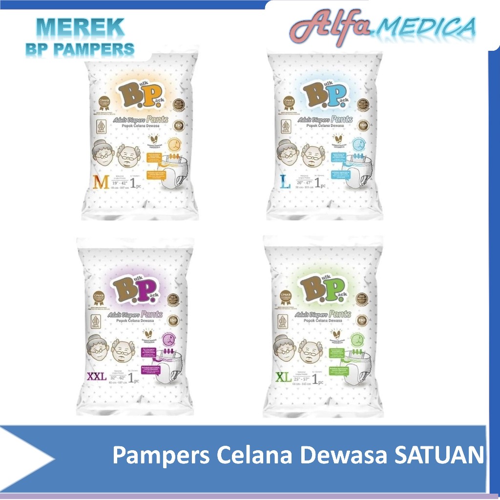 BP Pampers  popok celana / Pampers Dewasa murah  M1 L1 XL1