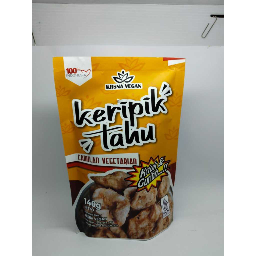 

Keripik Tahu KRSNA VEGAN Camilan Vegetarian Oleh-Oleh Khas Bali