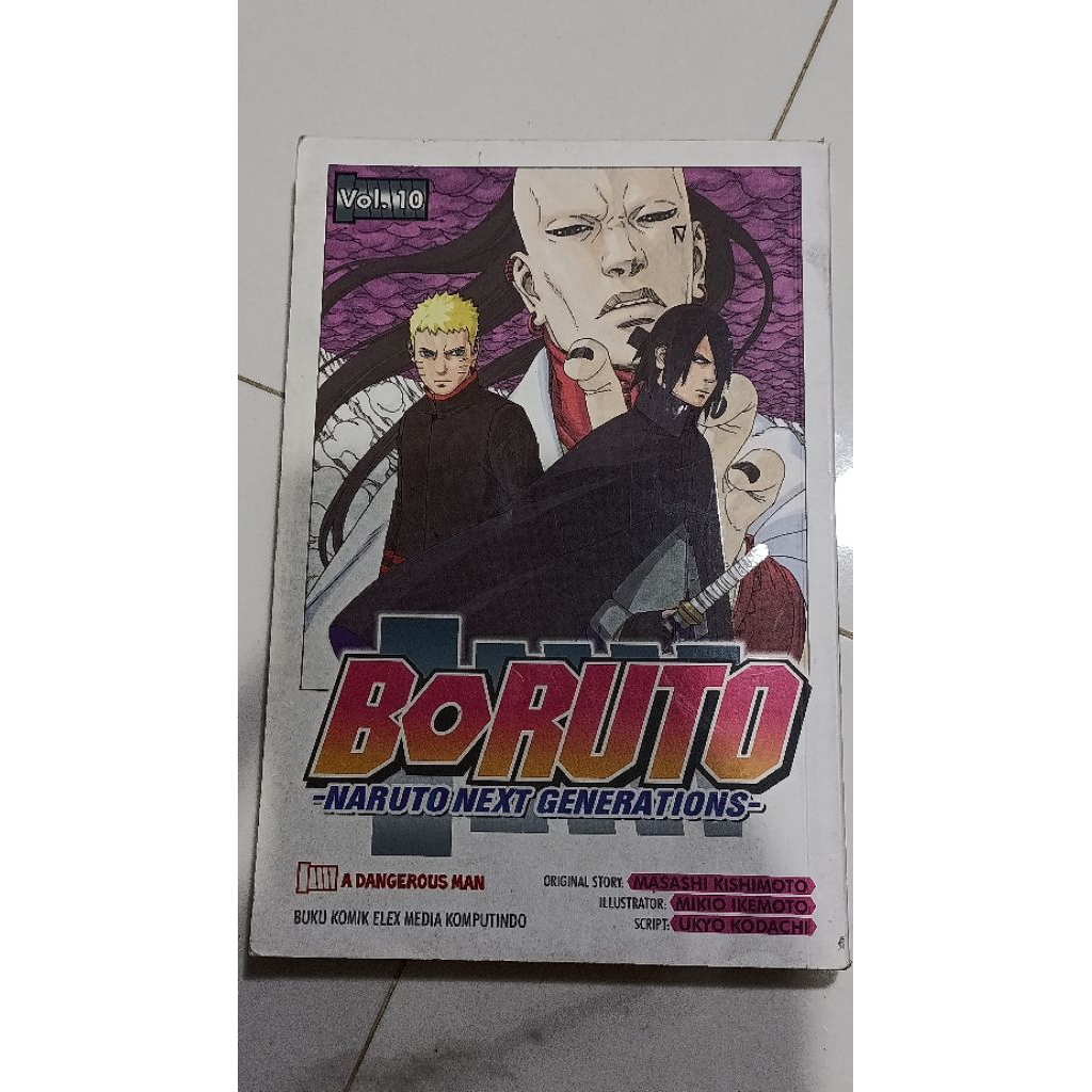 Komik Boruto original - Vol 10 (no segel, bekas)