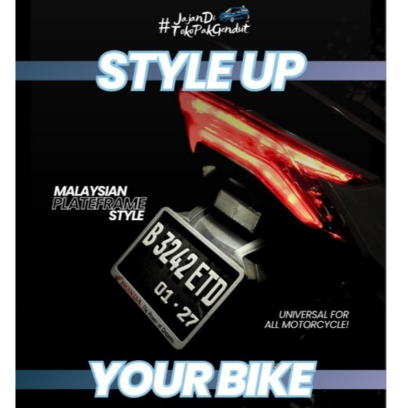 Bingkai plat nomor motor / frame plate motor Thailand Malaysia