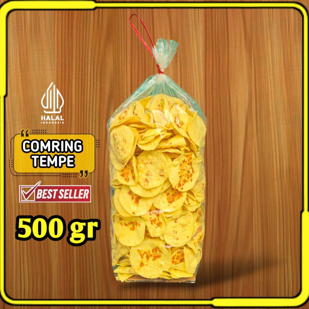 

Comring Rasa Tempe Murah / Kecimpring singkong isi Tempe Murah Gratis Ongkir Kemasan 500 gr