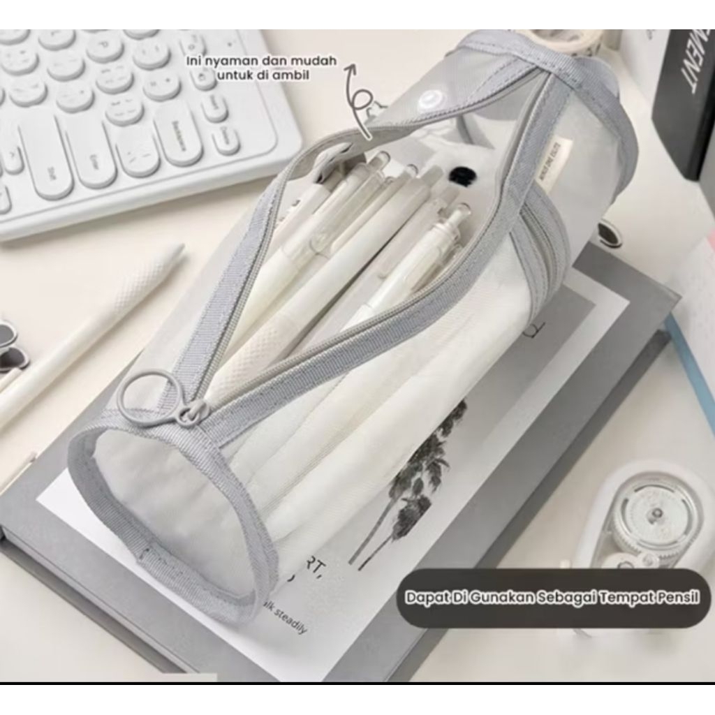 

Tempat Alat Tulis Transparant Kapasitas Besar Sekolah