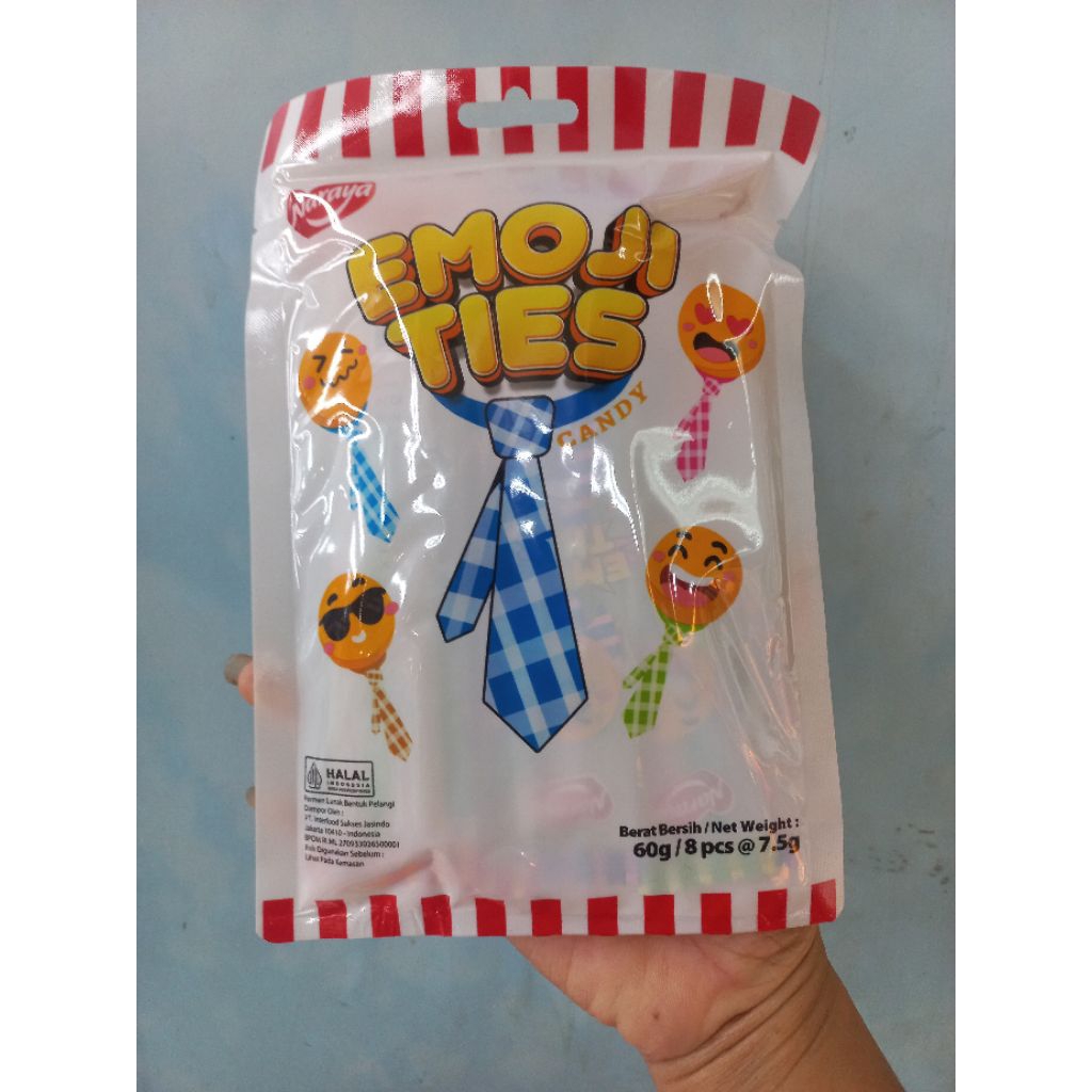 

Naraya Emoji Ties permen lunak 8pcs@7,5 gram