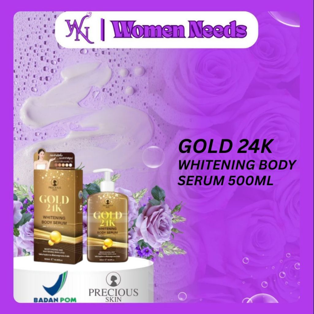 Serum Pemutih Badan Thailand Gold 24K Body Serum / whitening Serum / Niacinamide Serum / Gold Serum 