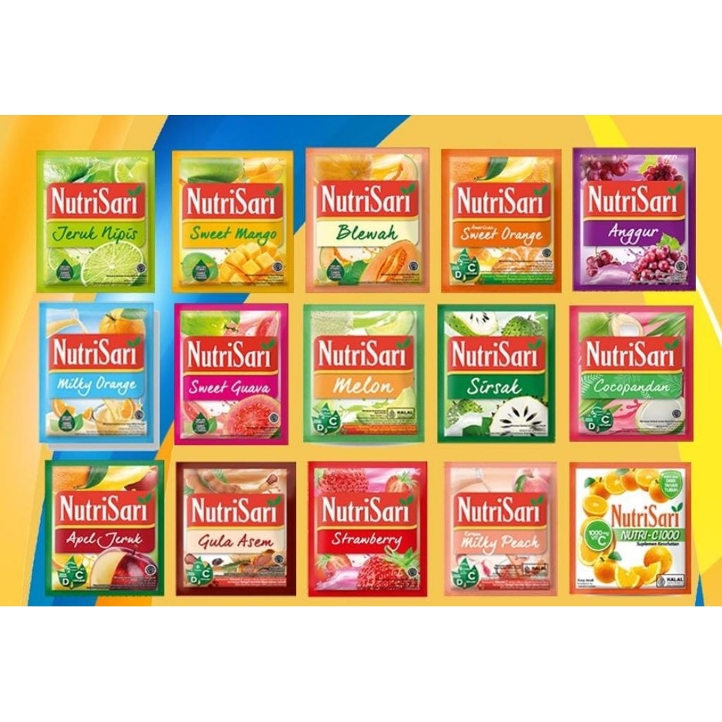

NUTRISARI 1 renteng isi 10 sachet