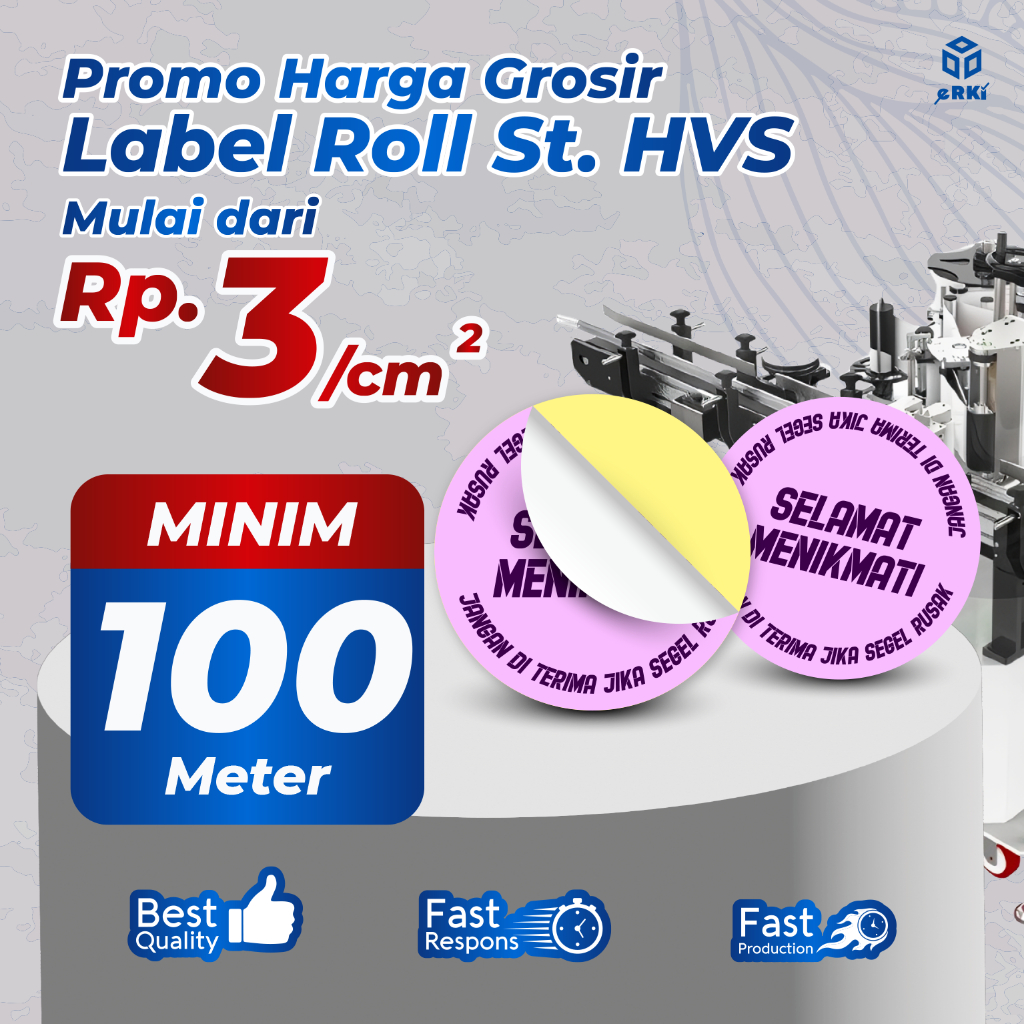 

Label Roll Stiker HVS / Harga Grosir / Custom | Free Cutting | Cetak Logo / Produk – ERKI PRINTING