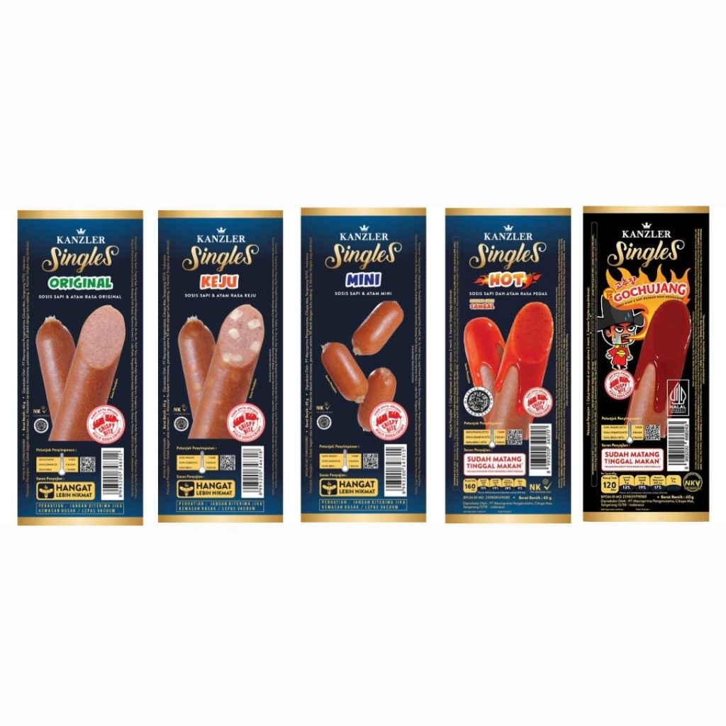 

Kanzler Singles Sosis Sapi & Ayam 65 g