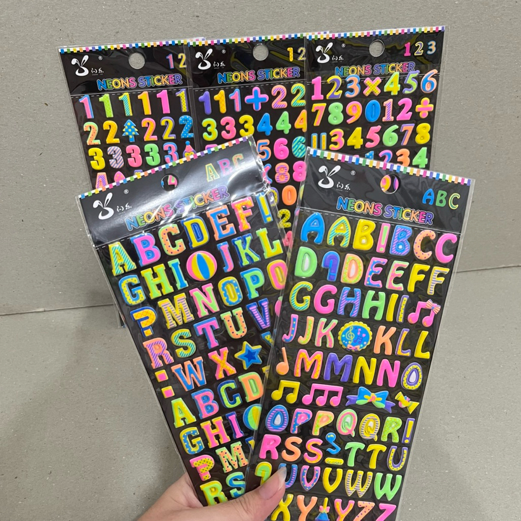 

Stiker Timbul / Stiker Alfabet / Stiker Nomor / Stiker Warna-warni