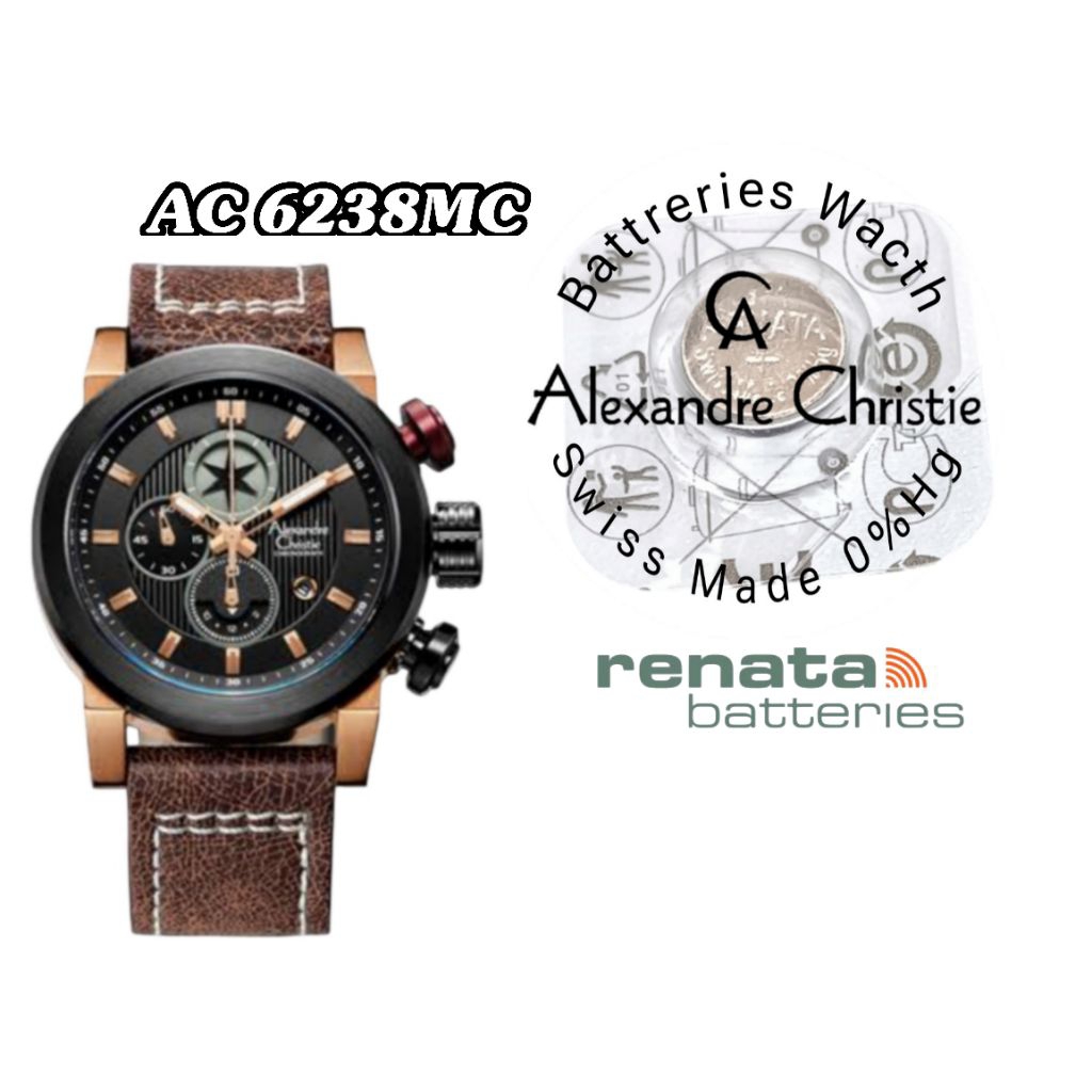 battrai jam tangan Alexandre Christie 6238mc battrai pengganti battrai jam tangan pengganti