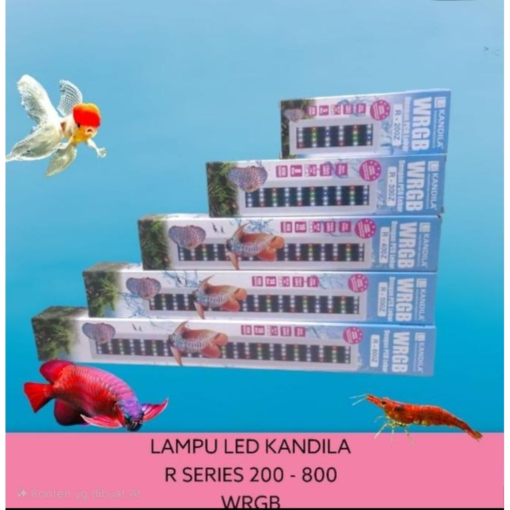 LAMPU KANDILA R SERIES WRGB LED LAMPU GANTUNG AQUARIUM KANDILA 400-800 - R300z