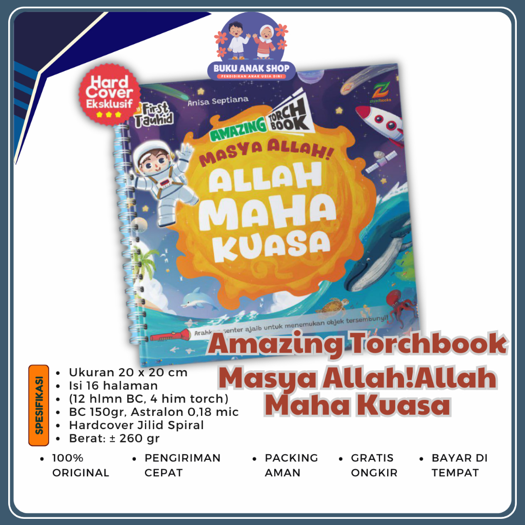 Buku Torch Book Amazing Torchbook Masya Allah Maha Kuasa My First Tauhid Eksplorasi Anak Tk Sd Paud