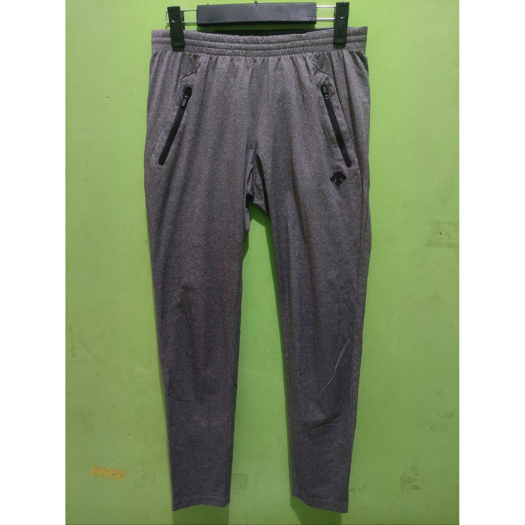 Celana panjang long pants training track pants sport gym Descente preloved