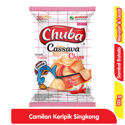 

Chuba Keripik Singkong Sambal Balado 125 gr