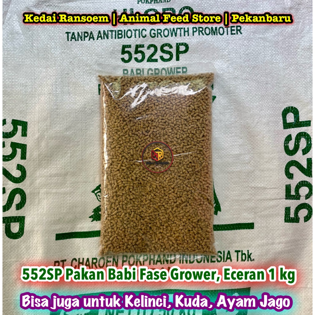 552SP Eceran 1 kg | Pakan Babi Fase Pembesaran (Bisa untuk Kelinci, Kuda, Ayam Jago) | Pur B