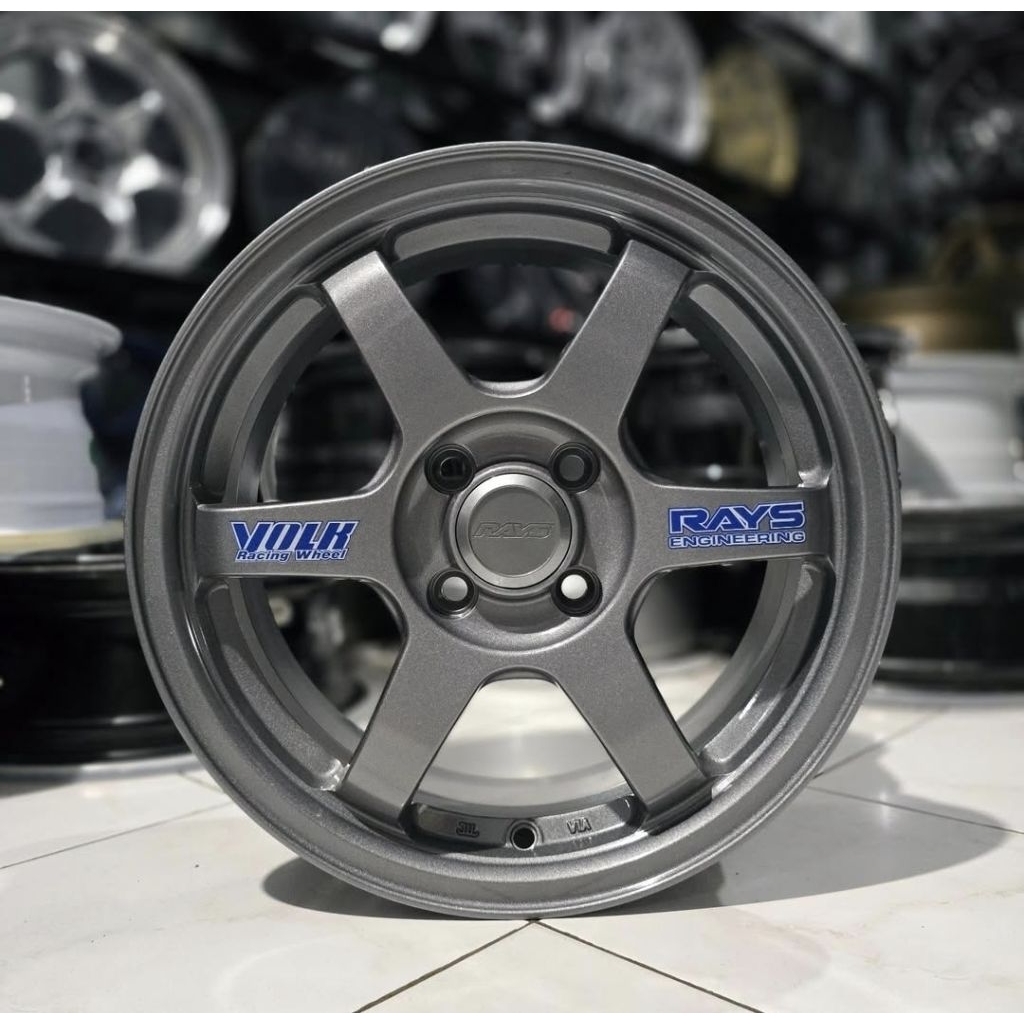 Velg mobil racing ring 15 model te37 ring Volkrays pelek mobil resing R15 mobil agya brio calya ayla