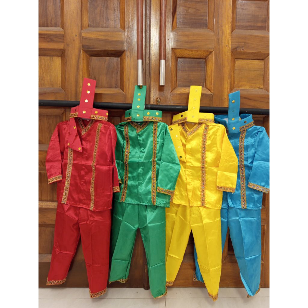 baju bodo anak laki // baju adat makassar anak laki // baju adat bugis anak laki