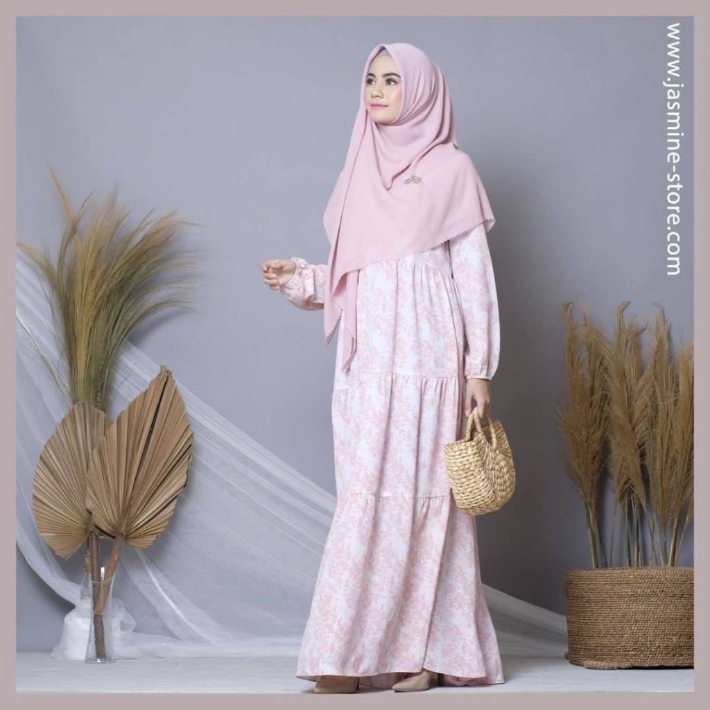 KIRANA DRESS PEACH BY JASMINE