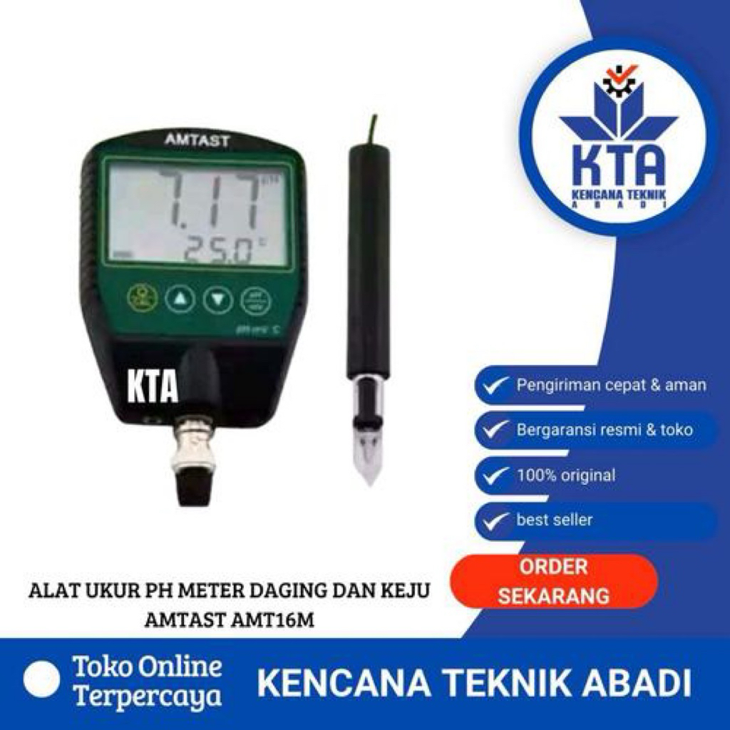 Alat Ukur pH Meter Daging Dan Keju AMTAST AMT16M
