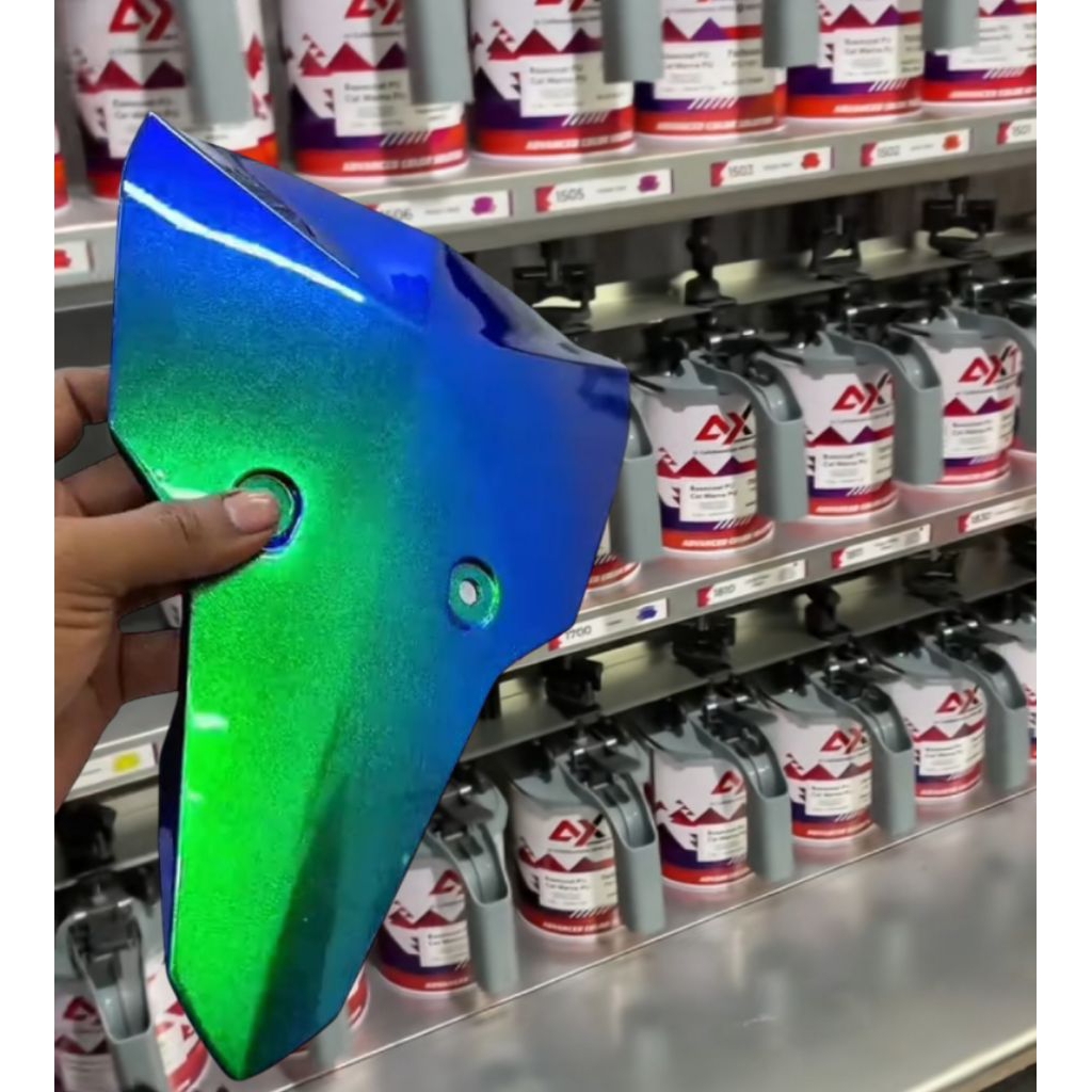 cat  hitam PU + Bunglon sprite ( PAKET CAT )