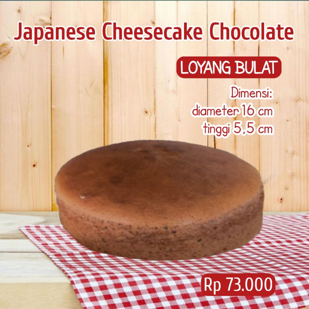 

Japanese Cheese Cake Chocolate bulat