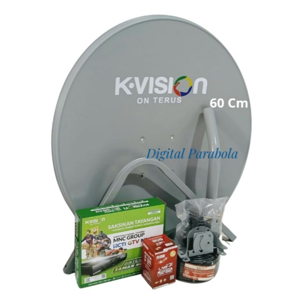 Paket Parabola Kvision 60 Cm Receiver Bromo C2000