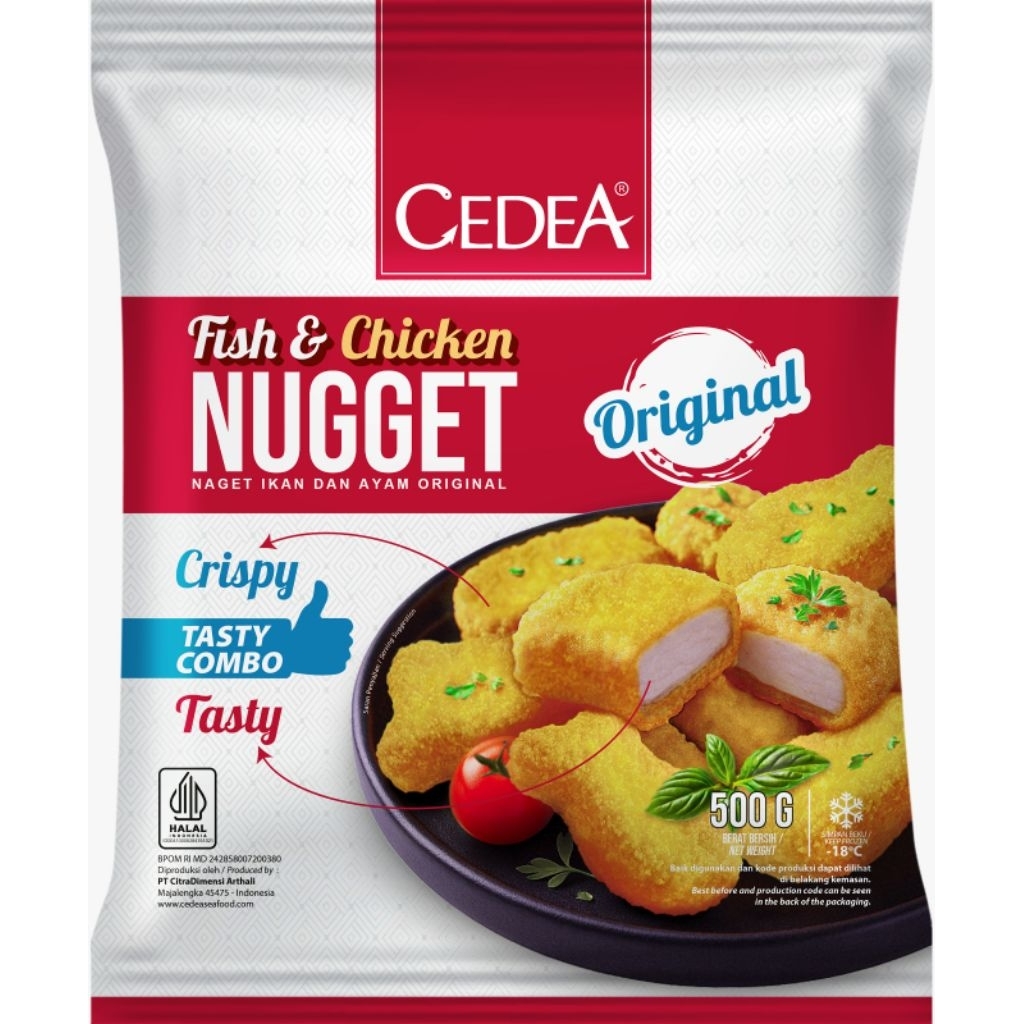 

cedea fish and chicken nugget original 500gr