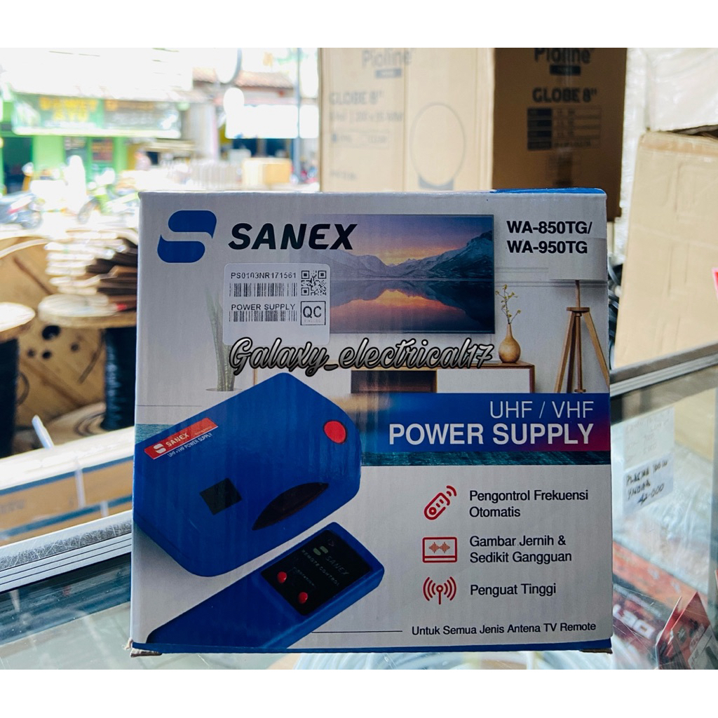 POWER SUPPLY SANEX BOOSTER ANTENA REMOT SEMUA JENIS TV