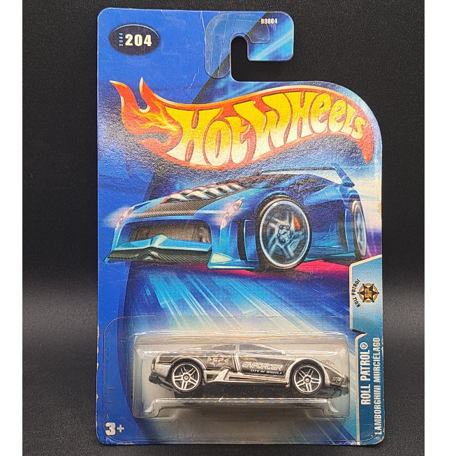 2004 Hot Wheels - Lamborghini Murcielago - Silver - Roll Patrol