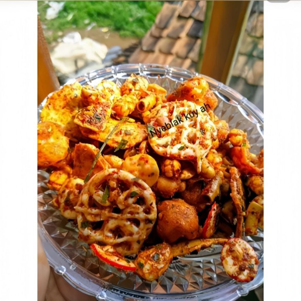 

seblak-kering-campur-250gram//cemilan.enak//cemilan.murah