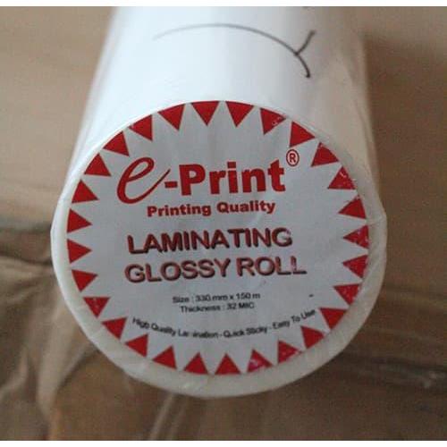 

e-print laminating/plastik laminasi glossy roll