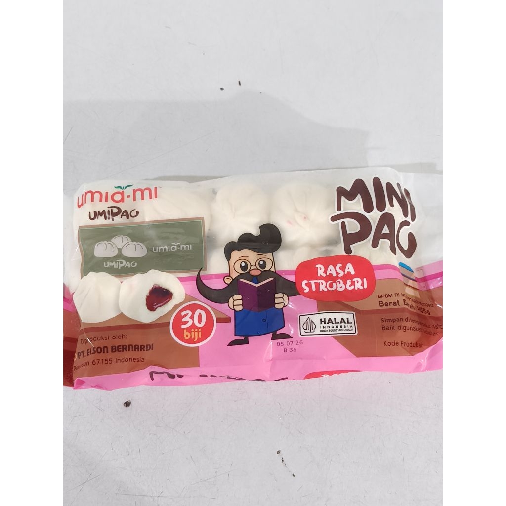 

Mini Pao Stroberi Umipao – Isi 30 Biji (465g)