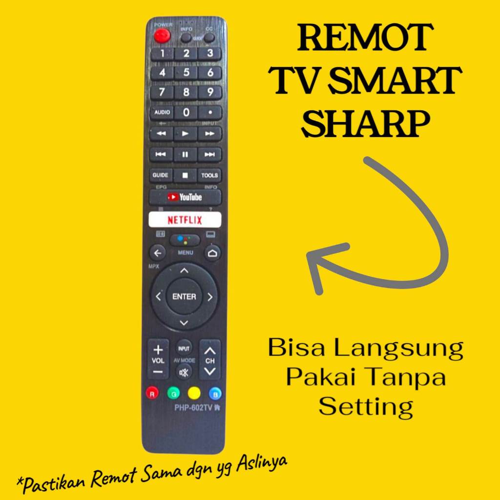 Remot Untuk Tv Smart Android Sharp Aquos 4K UHD
