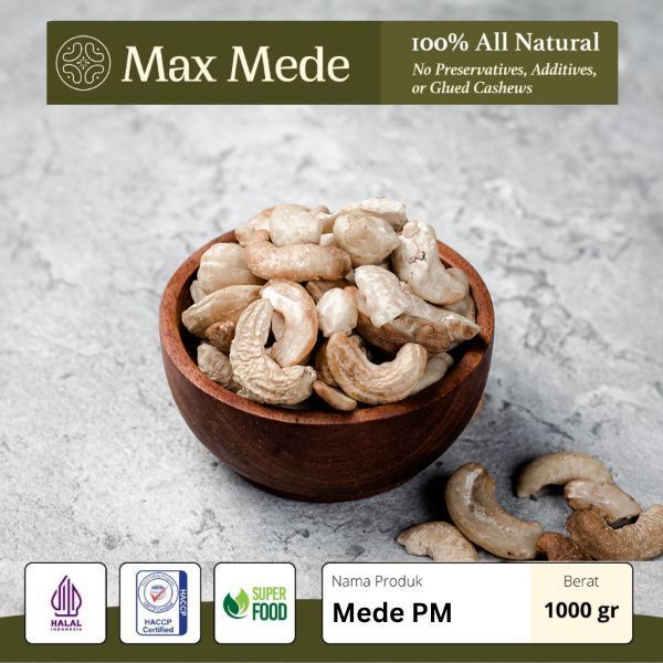 

Max Mede - Kacang Mede Patahan Merah (PM) Mentah 1Kg Cashew Patah Kering.