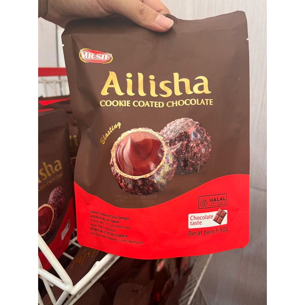 

MR.SIF AILISHA COOKIE COATED CHOCOLATE