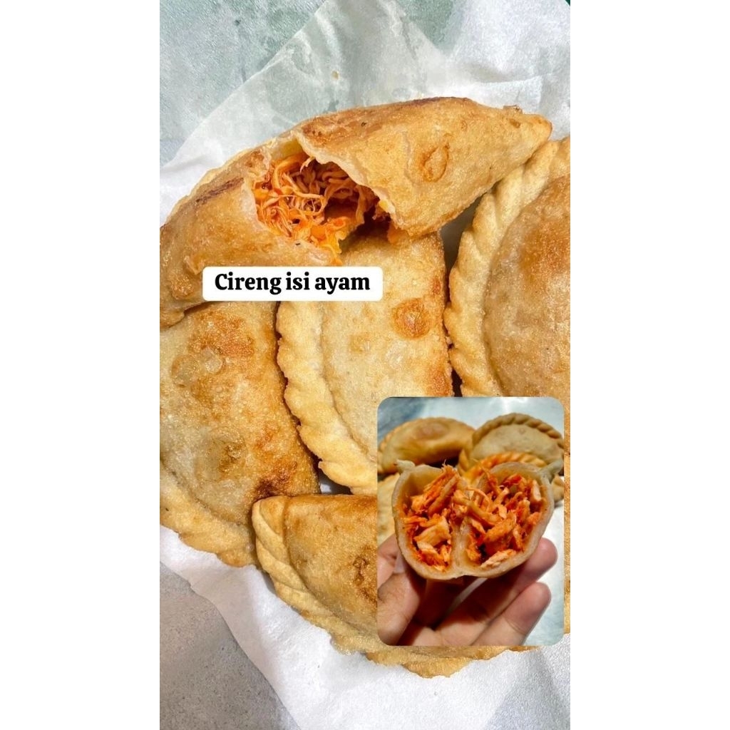 

cireng isi ayam suwir isi 10