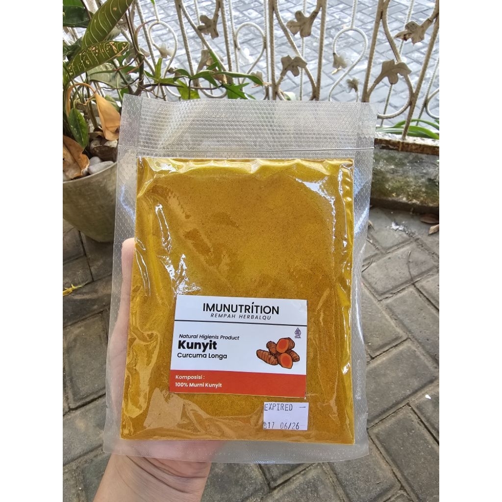

Kunyit Bubuk Kuning Premium Murni Asli Kemasan 100 gram