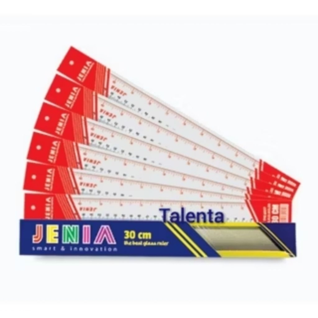 

Penggaris Garisan Plastik Jenia 30cm Ecer