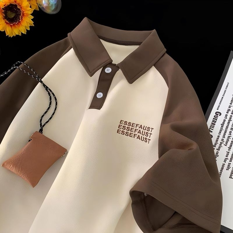 KAOS POLO REGLAN ESSEFAUST Big Size (M - 6XL)Jumbo Polo polos kombinasi Polo Shirt Unisex M L XL XXL