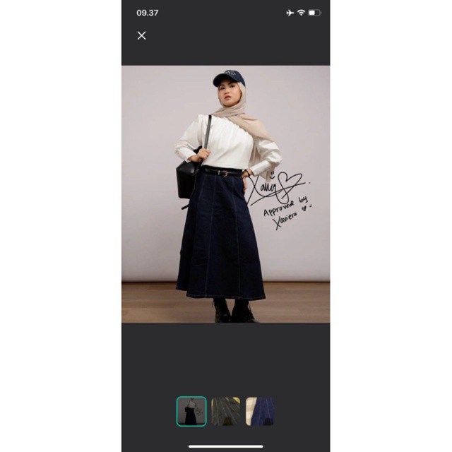 Preloved Denim Skirt thenblank