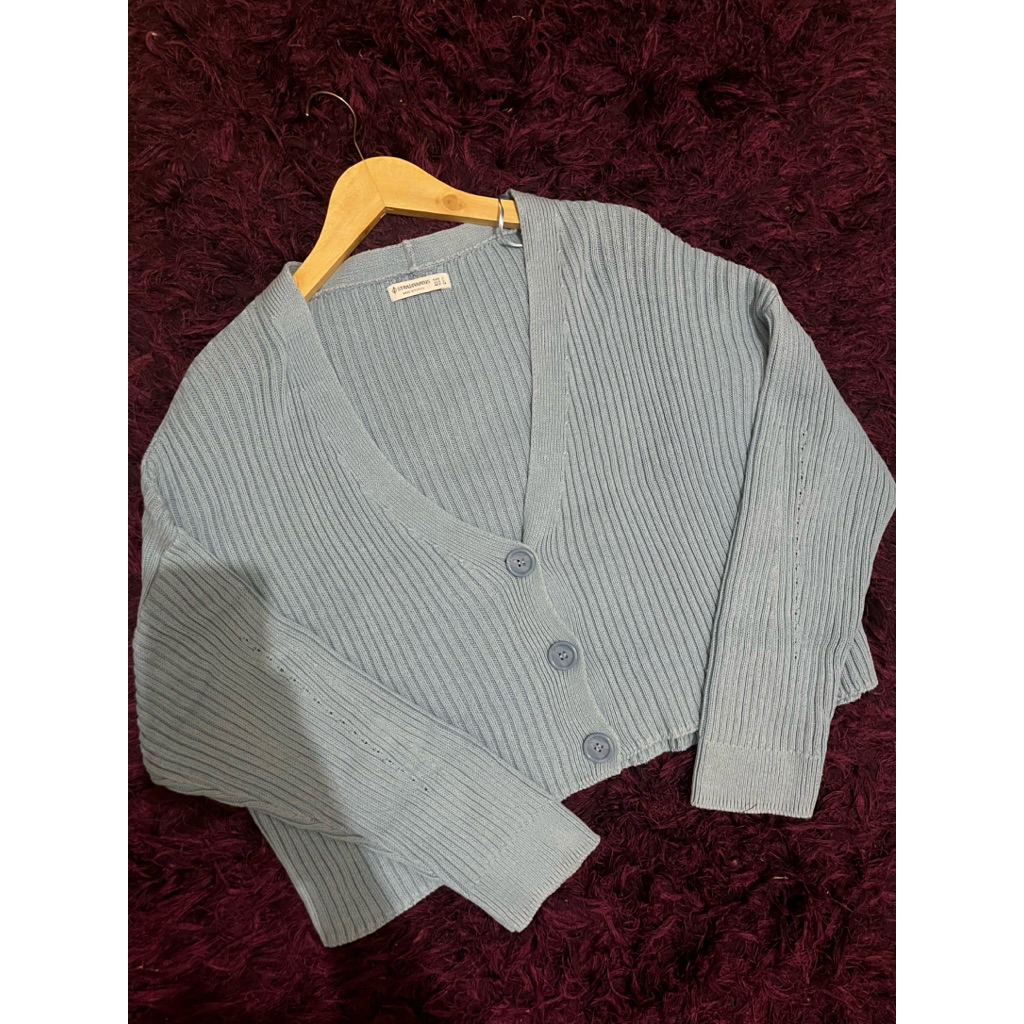 Preloved - Stradivarius Baby Blue Cardigan