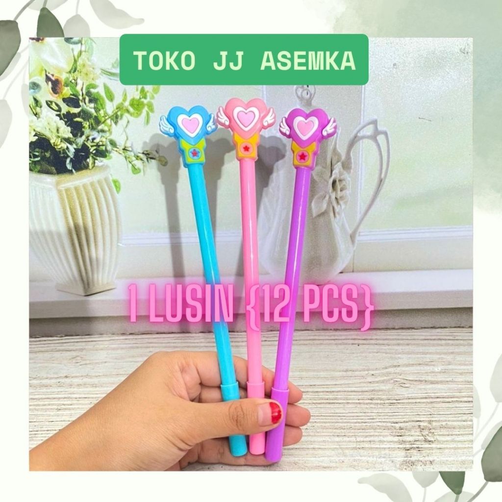 

12 PCS PULPEN GEL SAILOR MOON LUCU UNIK KARAKTER ALAT TULIS SEKOLAH MURAH COD
