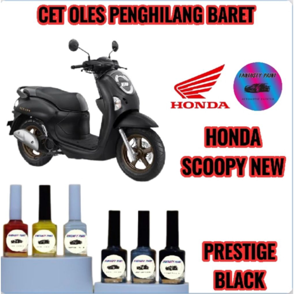 CAT OLES PENGHILANG BARET MOTOR HONDA SCOOPY GEN 6 NEW 2025 HITAM DOFF/PRESTIGE BLACK TERMURAH BISA 