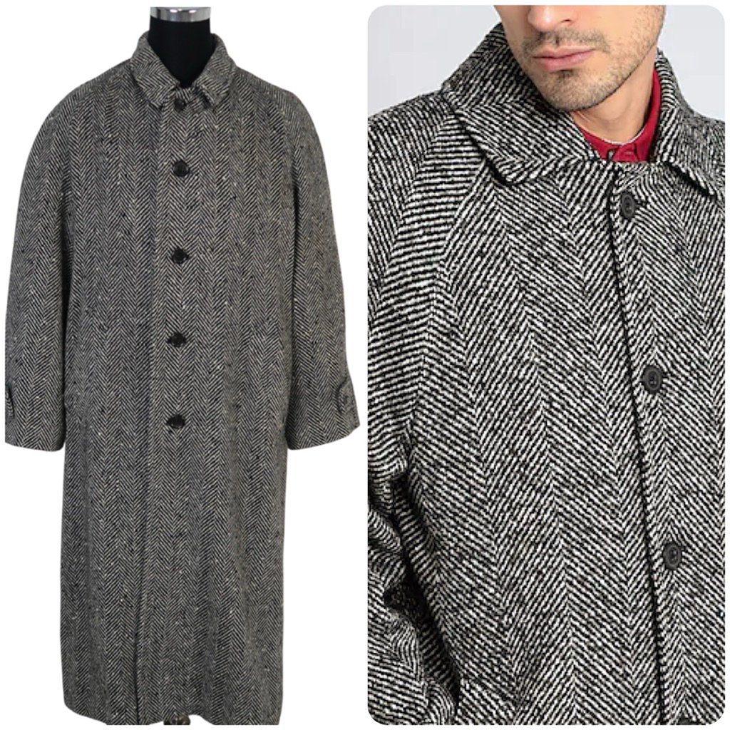 Men herring bone coat brand Comme ca du mode