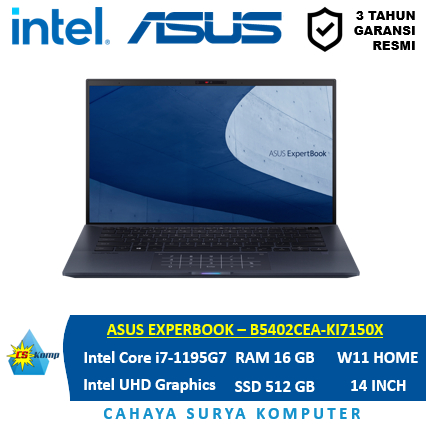 Asus ExpertBook B5402CEA-KI7150X /  Intel® Core™ i7-1195G7