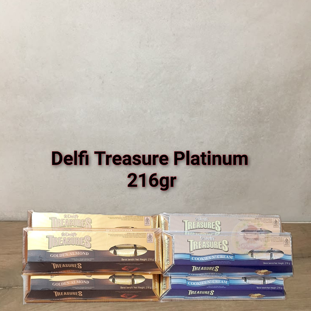 

Delfi Treasures Platinum Golden Almond Cookies & Cream 216 gr ( scp )