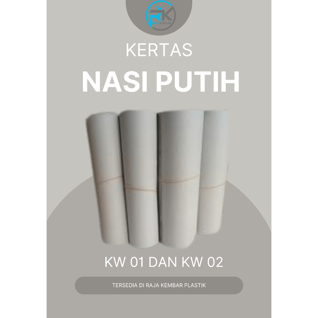 KERTAS NASI PUTIH/NASI PADANG KILOAN KW 01 & KW 02