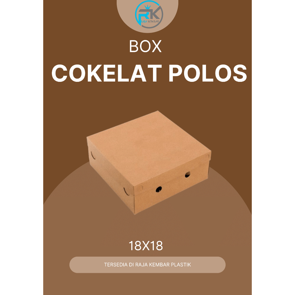 

Dus Kotak Nasi Coklat Duplex 18x18 cm Tutup Pisah
