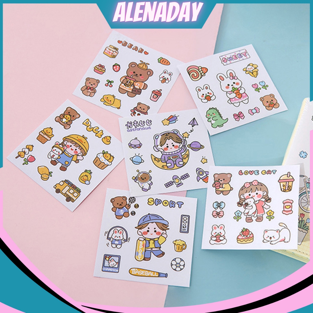 

Stiker lucu aeshtetic mini dan imut korea sticker tempel di HP / Buku / tumblr botol STC02