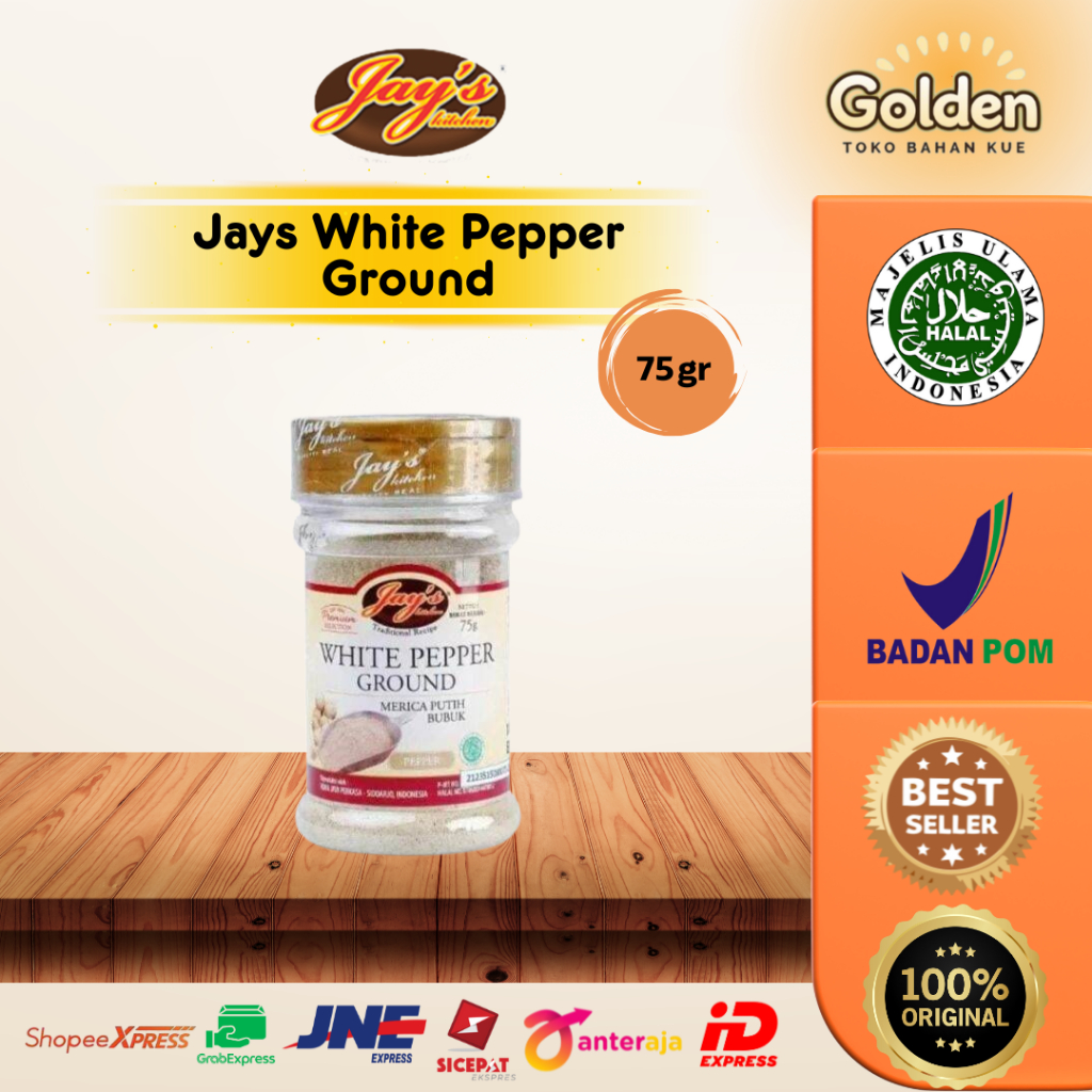 

Jays White Pepper Ground 75gr